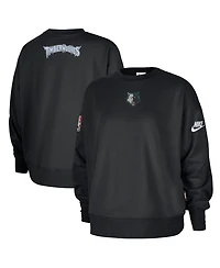 Nike Women's Black Minnesota Timberwolves Classic Edition Hardwood Classics Premium Phoenix Fleece Sweatshirt