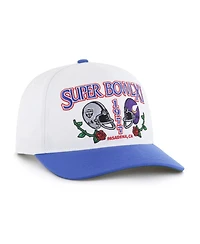 '47 Brand Men's White/Royal Nfl Multi-Team Throwback Dueling Logos Adjustable Hitch Hat