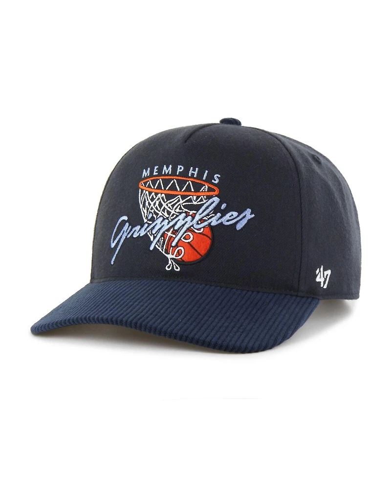 47 Brand Men's Navy Memphis Grizzlies Nothing But Net Hitch Adjustable Hat