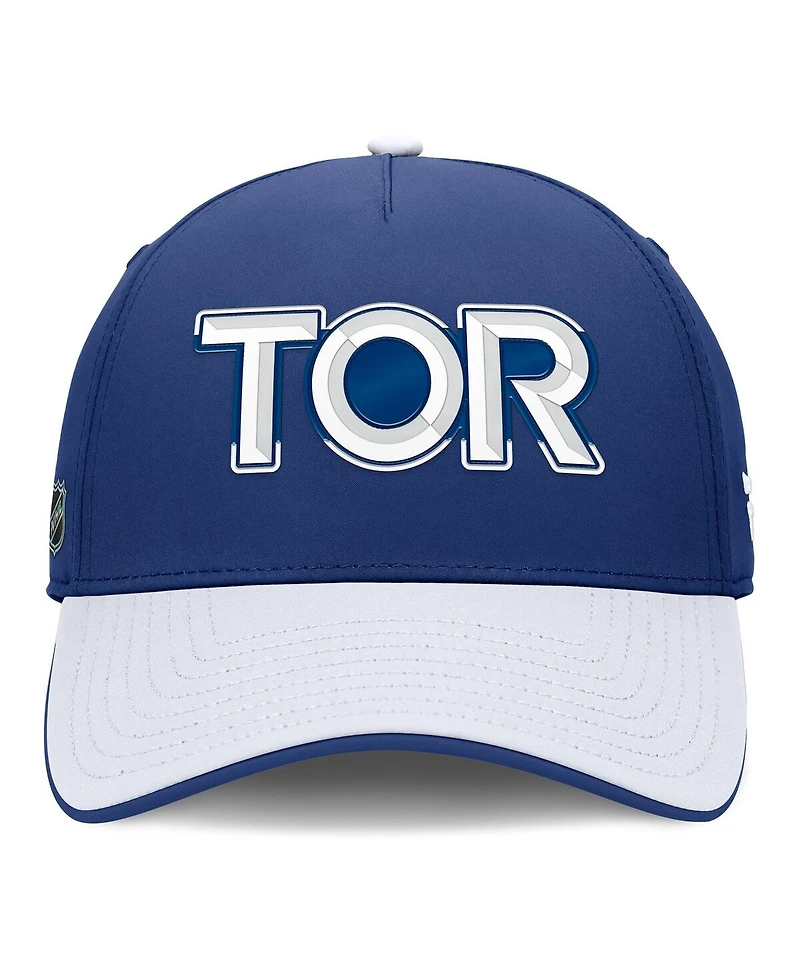 Fanatics Men's Blue/White Toronto Maple Leafs Authentic Pro Rink Team Code Flex Hat