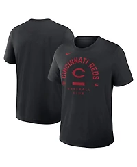 Nike Men's Black Cincinnati Reds Authentic Collection Early Work Tri-Blend Dri-fit T-Shirt