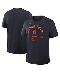 Nike Men's Navy Detroit Tigers Authentic Collection Early Work Tri-Blend Dri-fit T-Shirt