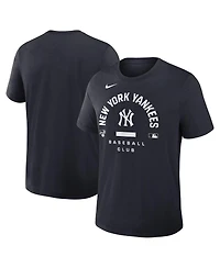 Nike Men's Navy New York Yankees Authentic Collection Early Work Tri-Blend Dri-fit T-Shirt