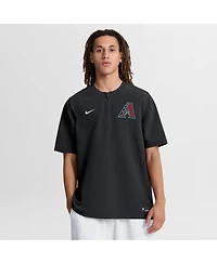 Nike Men's Black Arizona Diamondbacks Authentic Collection Dri-fit Quarter-Zip Windshirt