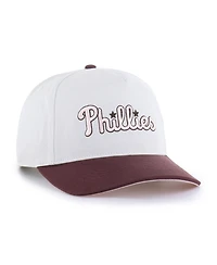 '47 Brand Men's Women's Stone/Burgundy Philadelphia Phillies Love Letter Adjustable Hitch Hat