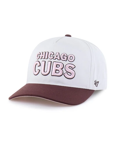'47 Brand Men's Women's Stone/Burgundy Chicago Cubs Love Letter Adjustable Hitch Hat