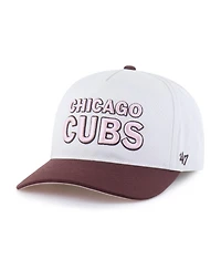 '47 Brand Men's Women's Stone/Burgundy Chicago Cubs Love Letter Adjustable Hitch Hat