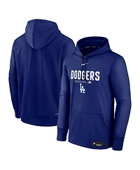 Nike Men's Royal Los Angeles Dodgers Authentic Collection Therma-fit Hoodie