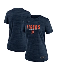 Nike Women's Navy Detroit Tigers Authentic Collection Velocity Dri-fit T-Shirt