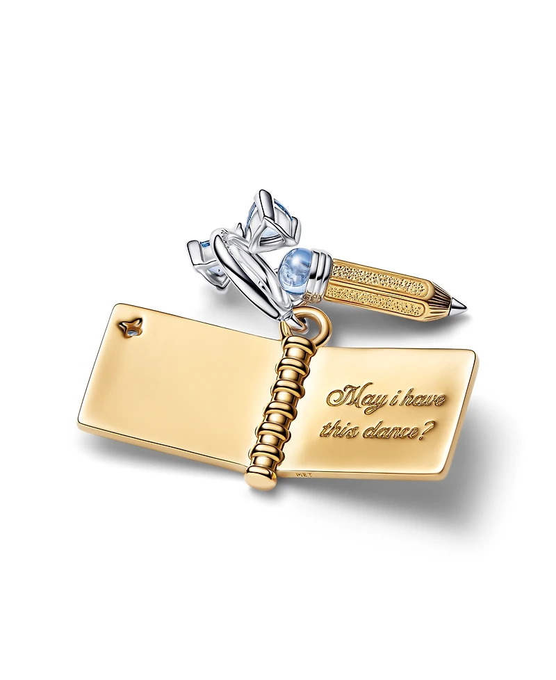 Pandora x Bridgerton Dance Card Pencil Dangle Charm