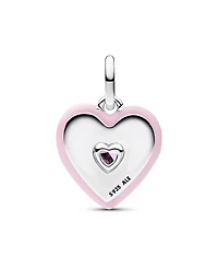 Pandora Radiating Pink Heart Medallion Charm