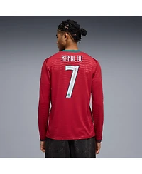 Puma Men's Cristiano Ronaldo Red Portugal National Team 2026 Home Replica Long Sleeve Jersey