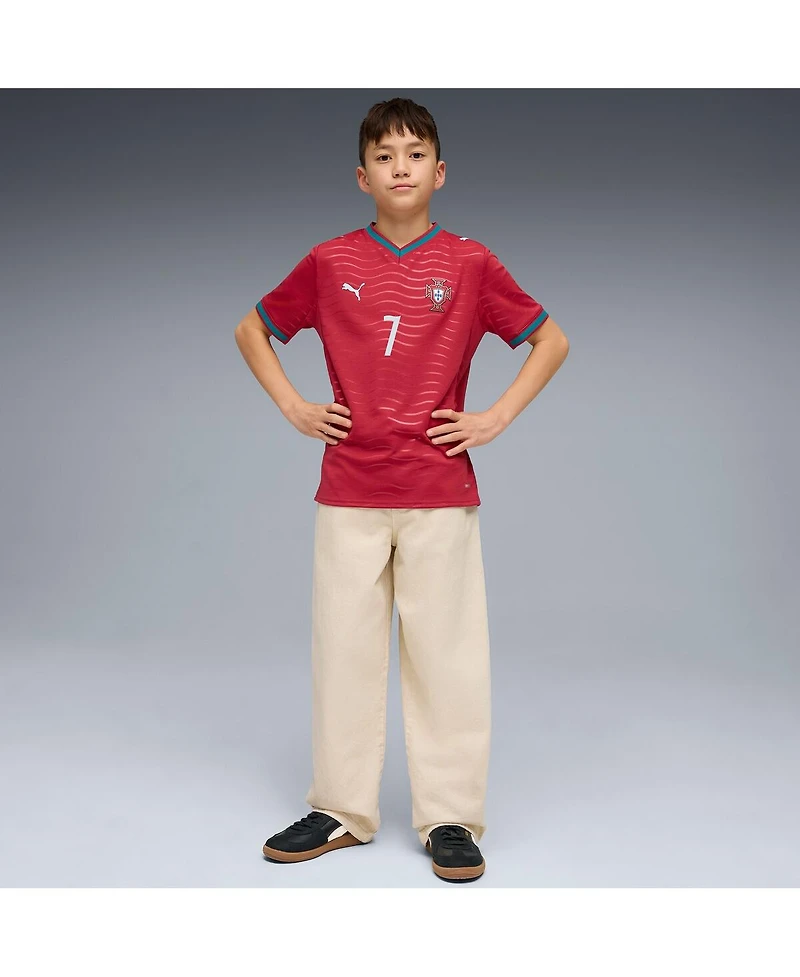 Puma Big Boys and Girls Cristiano Ronaldo Red Portugal National Team 2026 Home Replica Jersey