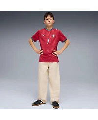 Puma Big Boys and Girls Cristiano Ronaldo Red Portugal National Team 2026 Home Replica Jersey