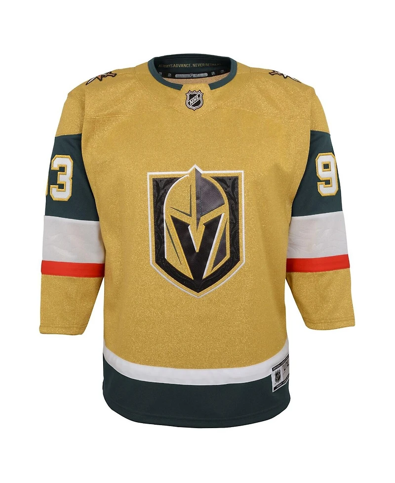 Outerstuff Big Boys and Girls Mitch Marner Gold Vegas Golden Knights Premier Player Jersey