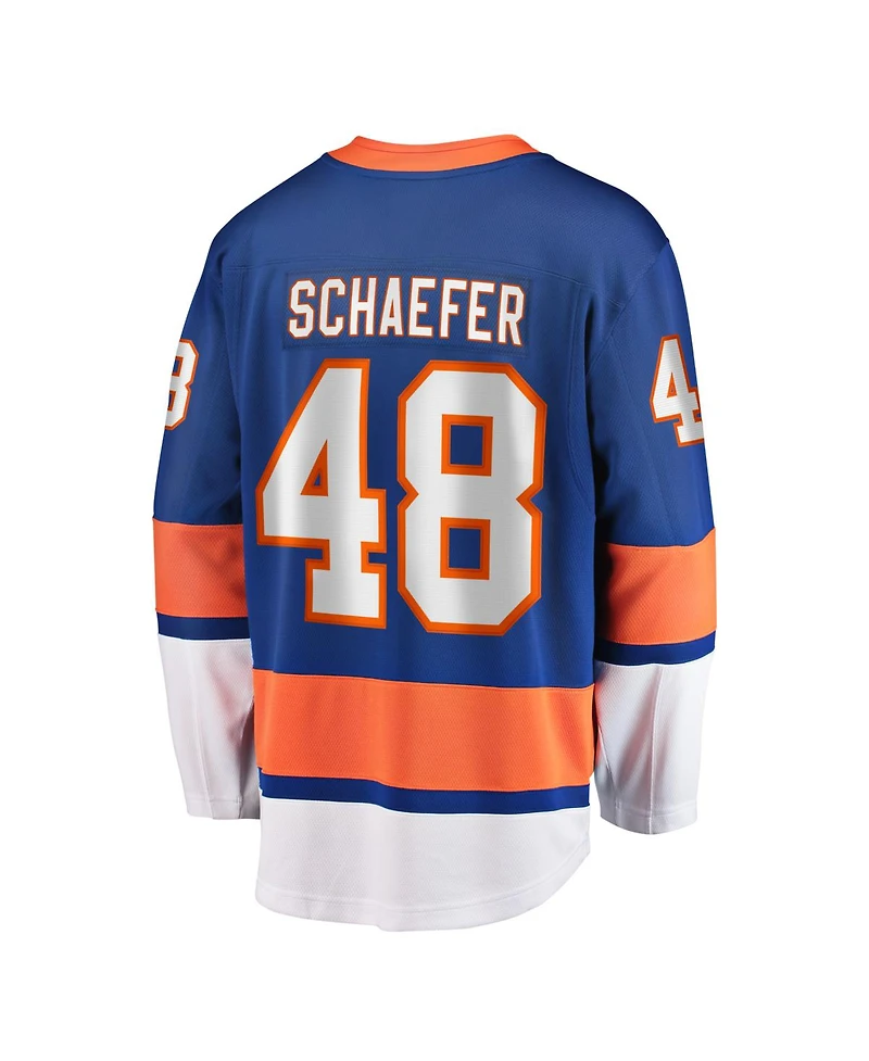 Fanatics Men's Matthew Schaefer Royal New York Islanders Home Breakaway Player Jerseys