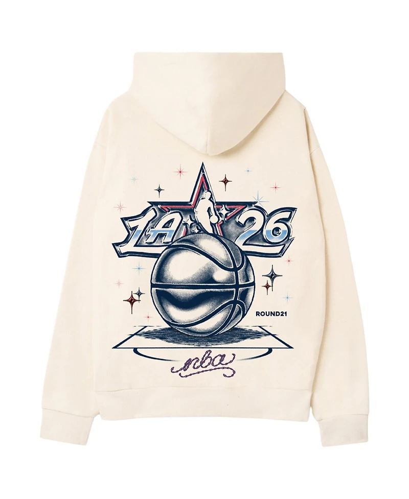 Round21 Men's and Women's Cream 2026 Nba All-Star Game Court Shine Hoodie