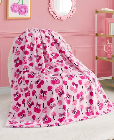 Juicy Couture Kids Plush Throw, 50" x 70"