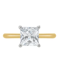 Igi Certified Lab Grown Diamond Solitaire Engagement Ring (2 ct. t.w.) 14k White Gold or Two Tone