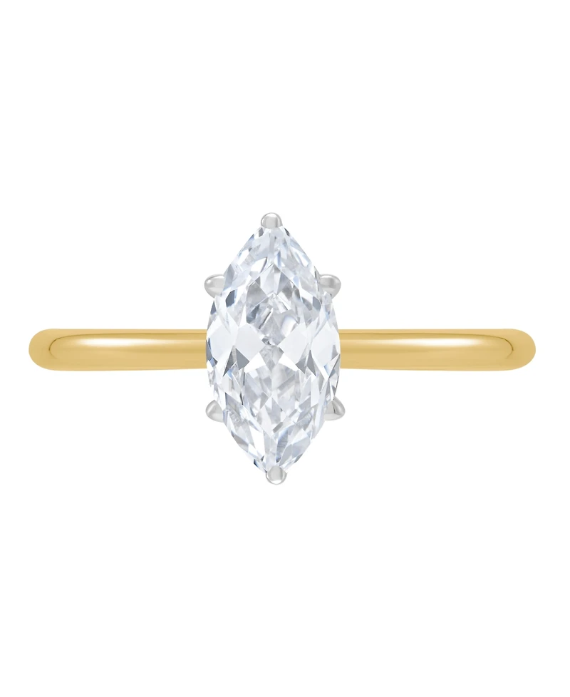 Igi Certified Lab Grown Diamond Solitaire Engagement Ring (1 ct. t.w.) 14k White Gold or Two Tone