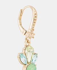 Marchesa Crystal Cluster Flower Double Drop Earrings