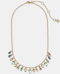 Marchesa Crystal & Imitation Pearl Shaky Statement Necklace, 16" + 3" extender