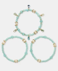 Marchesa 3-Pc. Set Crystal & Imitation Pearl Beaded Stretch Bracelets