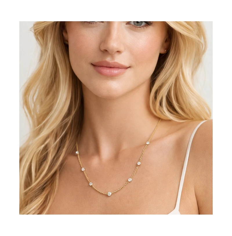 Dloria Seraphina Bezel Link Necklace