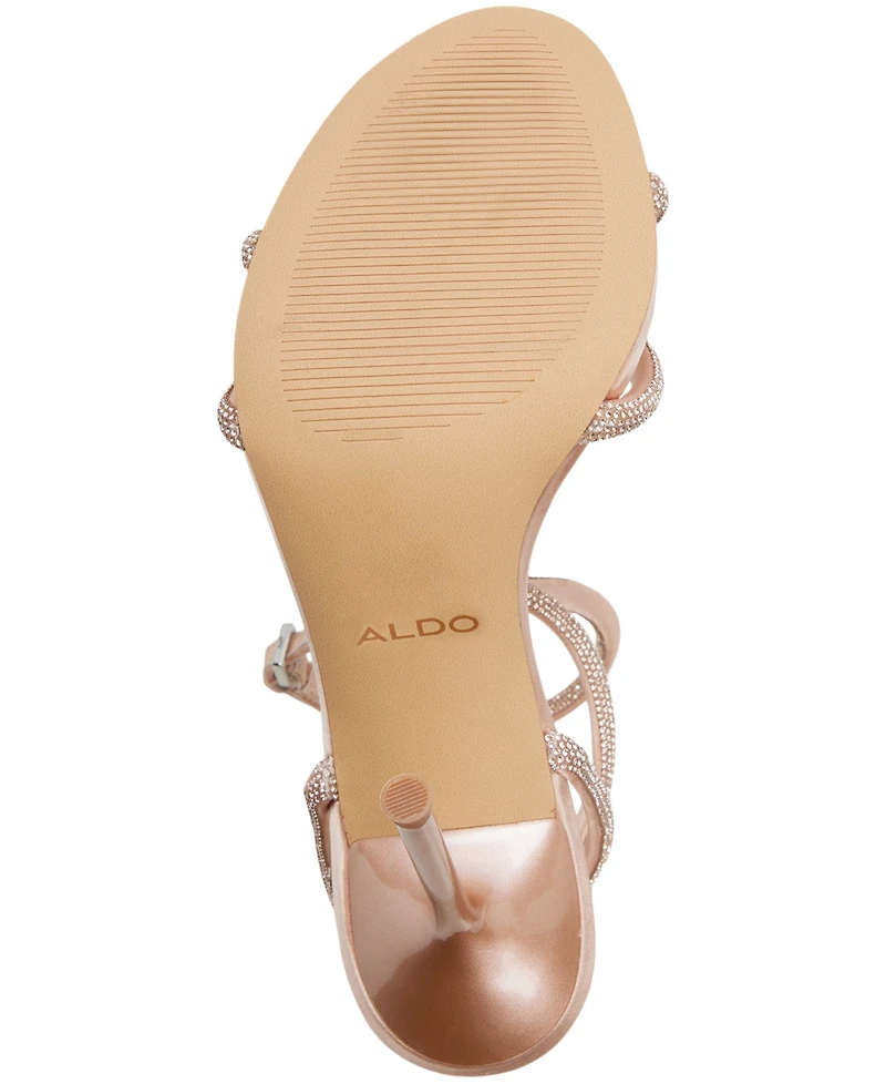 Aldo Women's Manaelden Rhinestone Detail Almond Toe Dress Sandals
