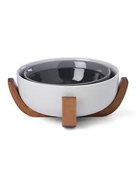 Oneida 24 Seven Colors Nesting Bowls With Wood Stand, Set of 4