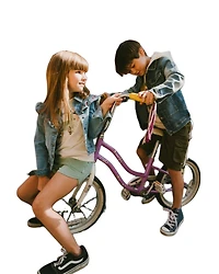 Deux par Deux Girls Denim Jacket with Embroidery