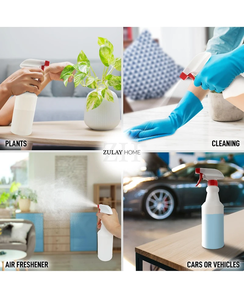 Leakproof Cleaning Spray Bottle Set (2 Pack 24oz)