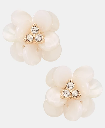 lonna & lilly Crystal Flower Stud Earrings