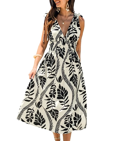 Cupshe Women's Curious Soul Tropical Maxi Beach Dress
