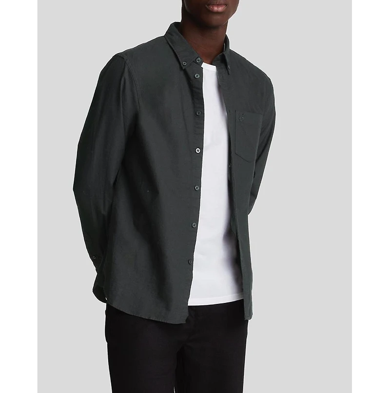 Lyle & Scott Men's Tonal Eagle Plain Oxford Shirt