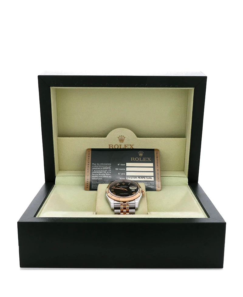 Pre-Owned Rolex Oyster Perpetual Datejust Automatic Watch in Stainless Steel and Rose Gold 36mm