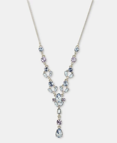 Givenchy Crystal Statement Lariat Necklace, 16" + 3" extender