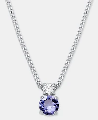 Givenchy Cubic Zirconia Pendant Necklace, 16" + 3" extender