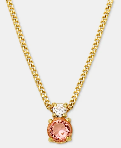 Givenchy Cubic Zirconia Pendant Necklace, 16" + 3" extender