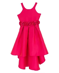 Rare Editions Girls' 7-16 Flower Applique Sleeveless Dress