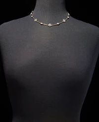 Givenchy Crystal Station Collar Necklace, 16" + 3" extender