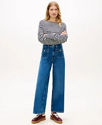 Tommy Hilfiger Women's Wide-Leg High-Rise Jeans