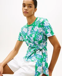 Tommy Hilfiger Women's Knot Detail Short-Sleeve T-Shirt