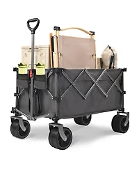 Rainsken Convertible Folding Heavy Duty Wagon Cart