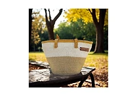 Sawa Sawa Peaceful Life Handmade Medium Sisal Straw Basket Tote Busket