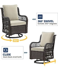 gaomon 3-Piece Outdoor Patio Bistro Set