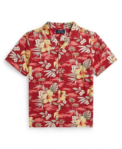 Polo Ralph Lauren Boys 8-20 Tropical Floral-Print Camp Shirt