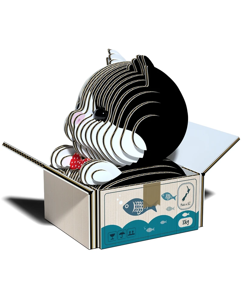 Eugy Cat - Tuxedo 3D Puzzle