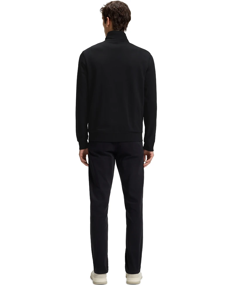 Boss by Hugo Men's Logo Badge Zip-Up Sweatshirt