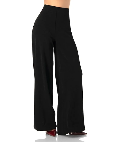 Ivonne Women's Corduroy High-Waisted Wide-Leg Trousers